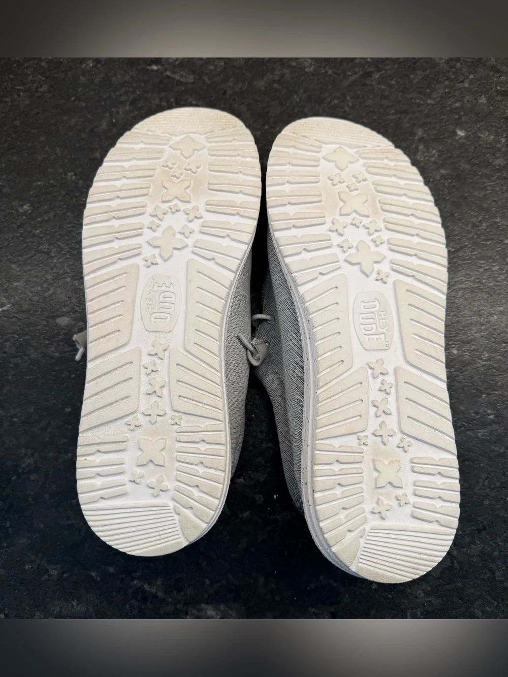 Hey Dude Men’s Casual Slip-On Shoes in Light Gray, Size 12